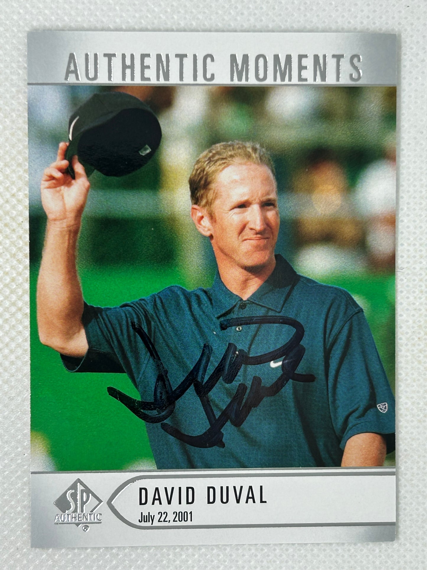 2014 Upper Deck SP Authentic #63 David Duval Authentic Moments Signed Card