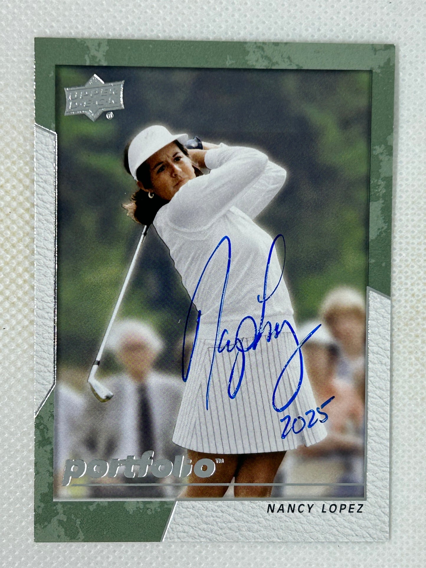 2024 Upper Deck Portfolio Golf Nancy Lopez #11 Signed Card