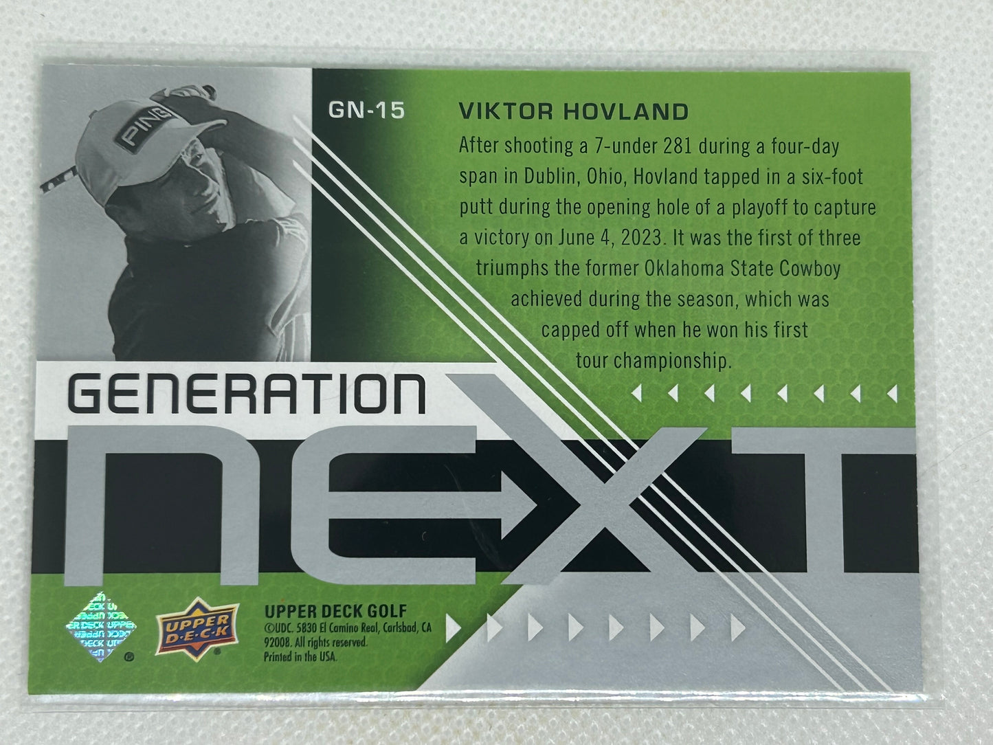 2024 Upper Deck Generation Next Viktor Hovland #GN-15