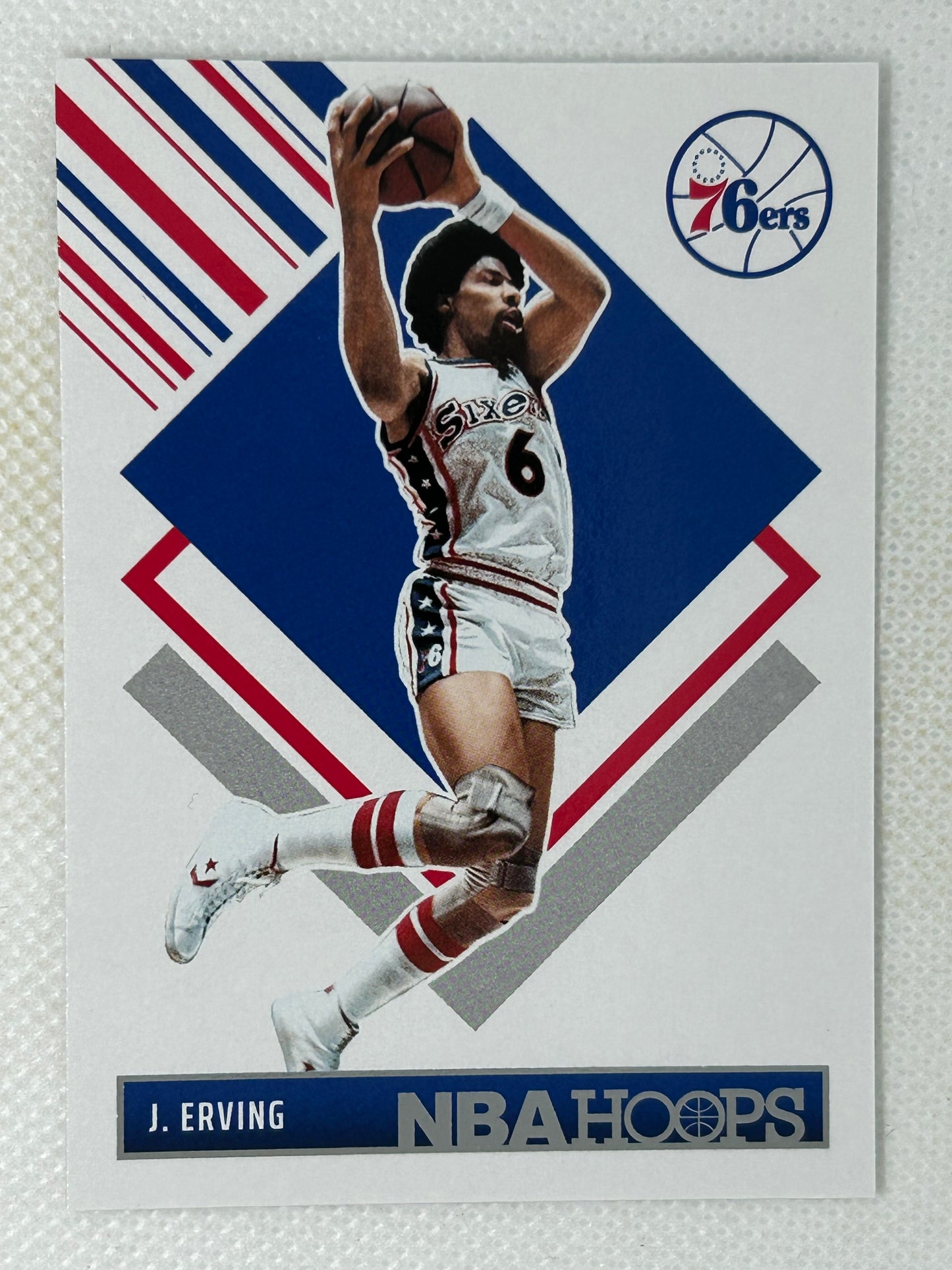 2024-25 Panini NBA Hoops - Hoops Tribute Julius Erving #300 Philadelphia 76ers