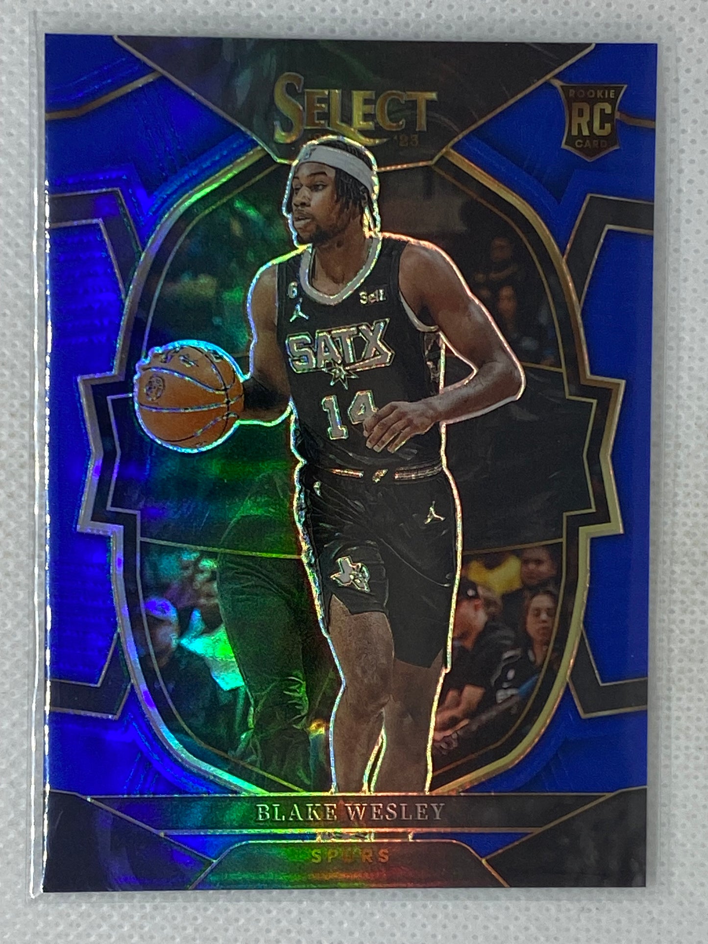 2022-23 Panini Select Concourse Blake Wesley Retail Blue Prizm #97 RC