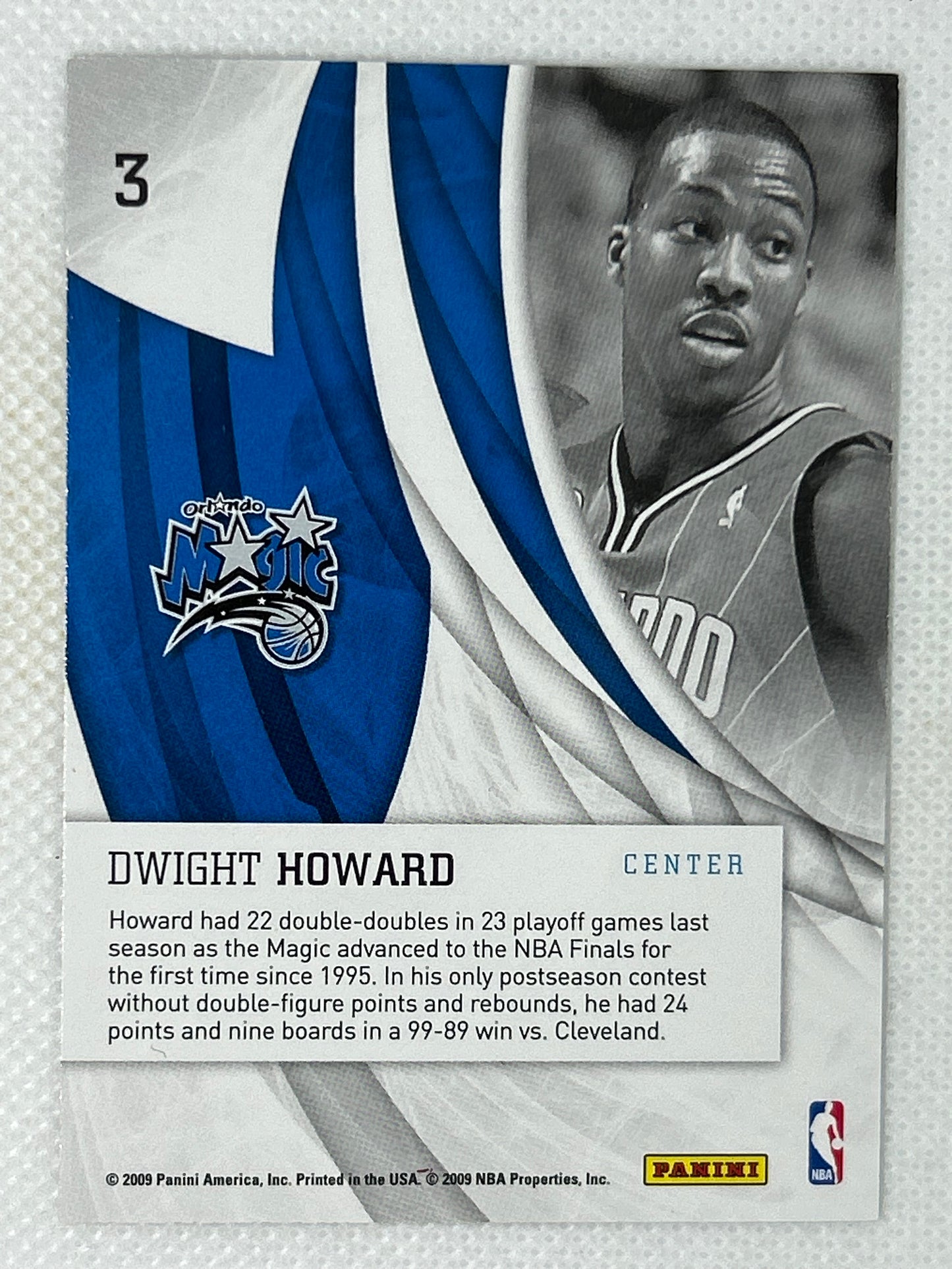 2009-10 Panini Donruss Elite In the Zone Green Dwight Howard #3 Orlando Magic
