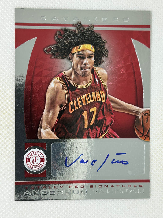 2013-14 Panini Totally Certified Red Autograph /8 Anderson Varejao #138 Cleveland Cavaliers