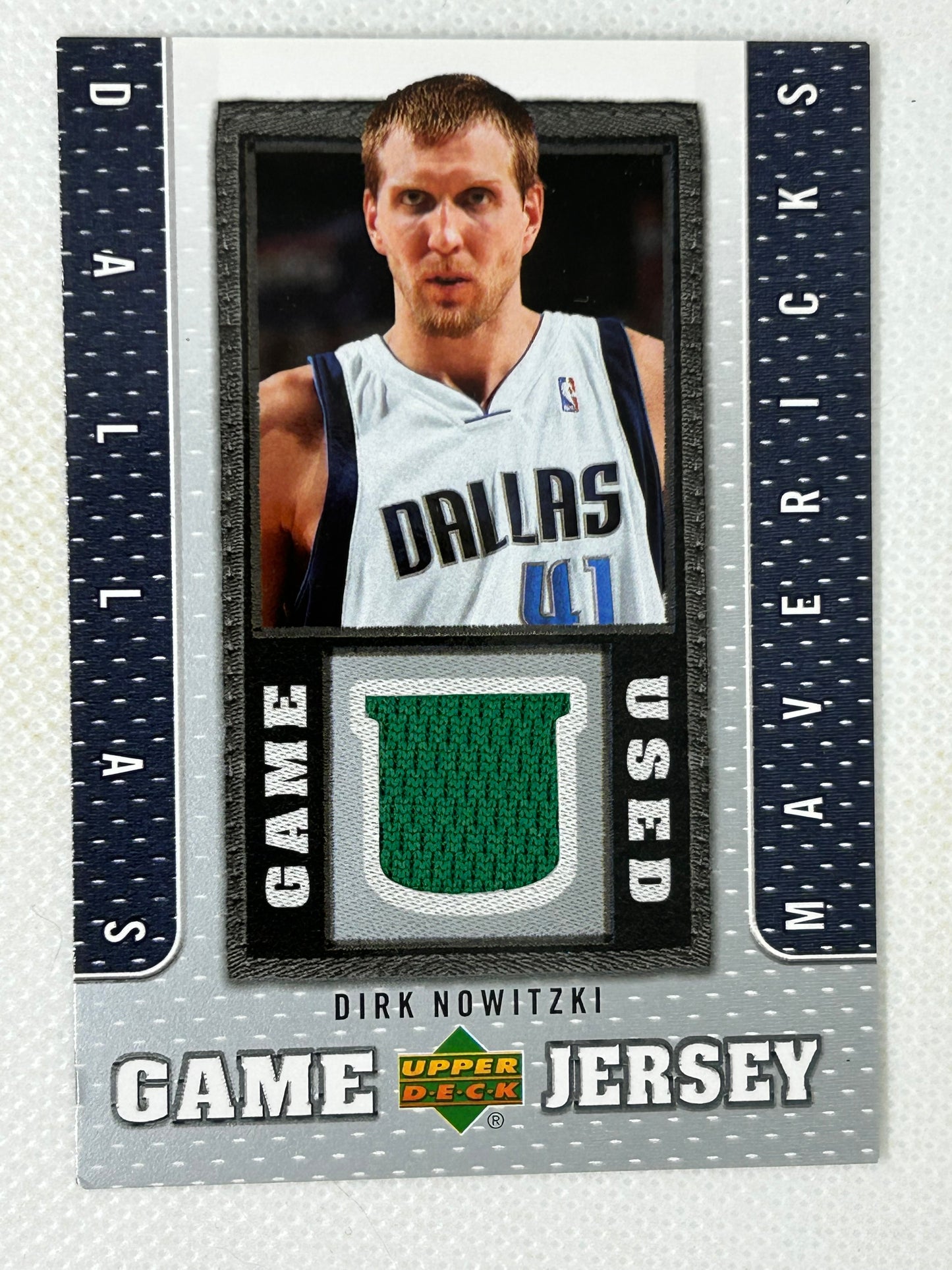 2007-08 Upper Deck Game Jersey Dirk Nowitzki #GJ-DN Dallas Mavericks