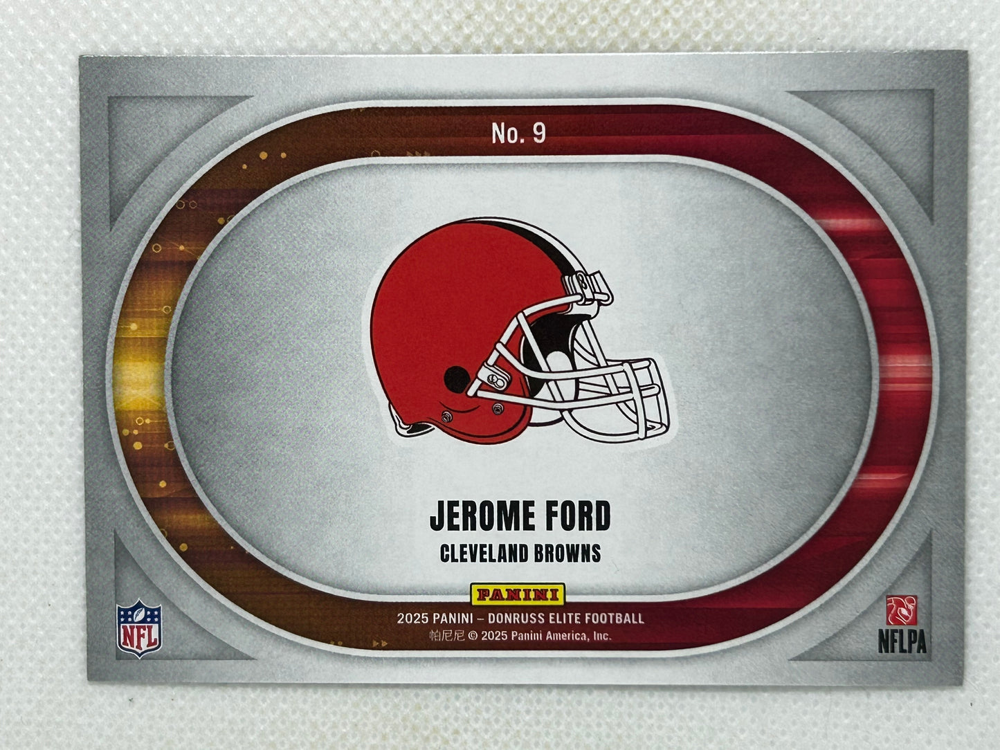 2025 Panini Donruss Elite Green Full Throttle Jerome Ford #9 Cleveland Browns