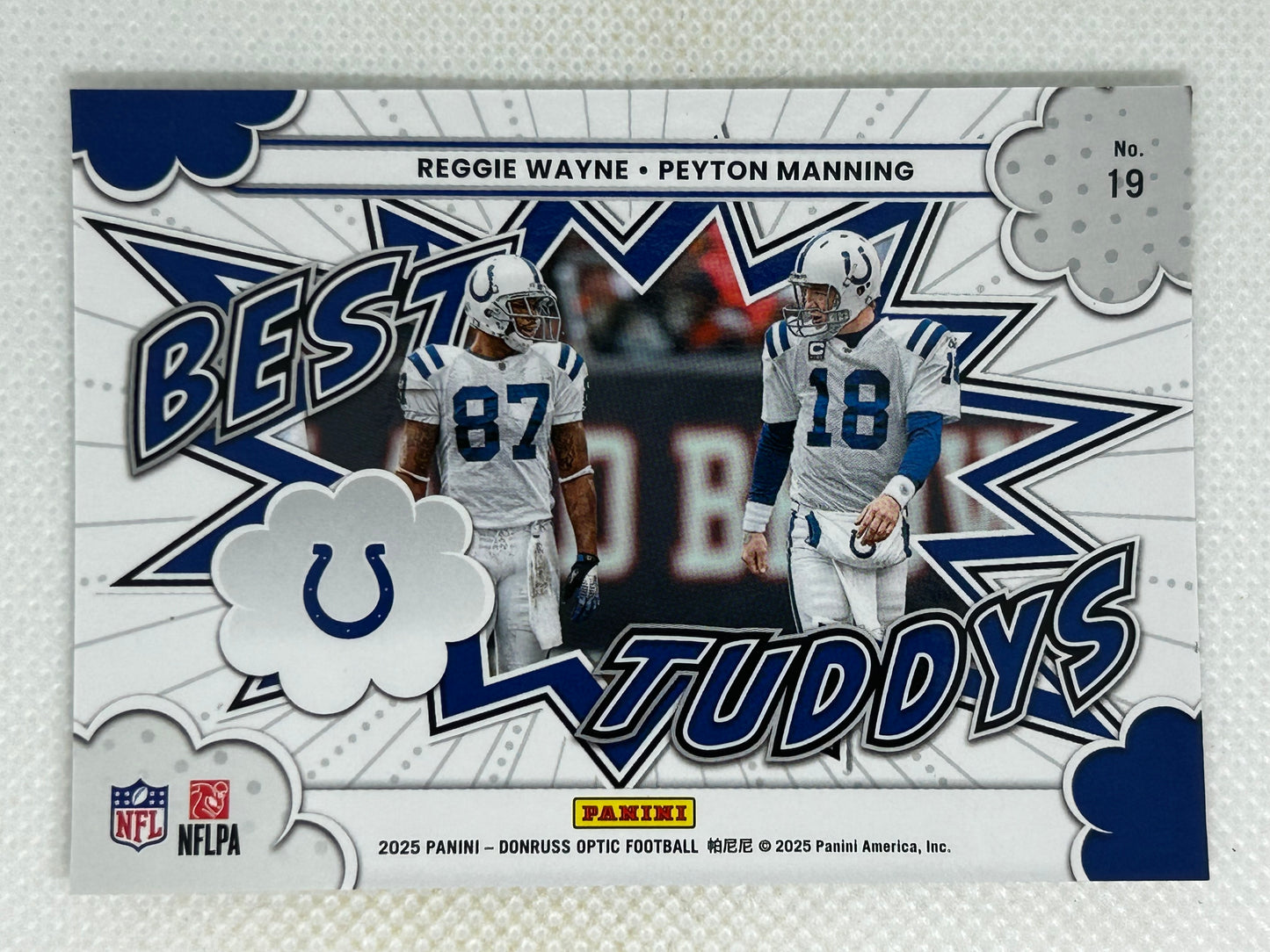 2025 Panini Optic #19 Best Tuddys Peyton Manning Reggie Wayne Indianapolis Colts