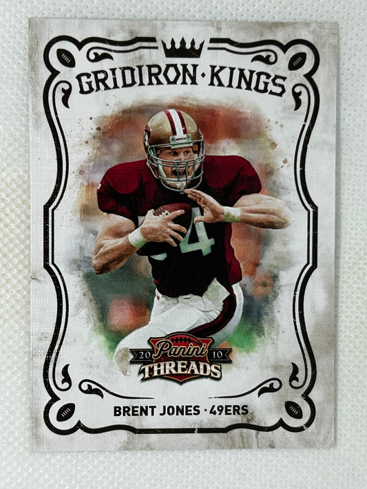 2010 Panini Threads Pro Gridiron Kings Brent Jones #33 San Francisco 49ers