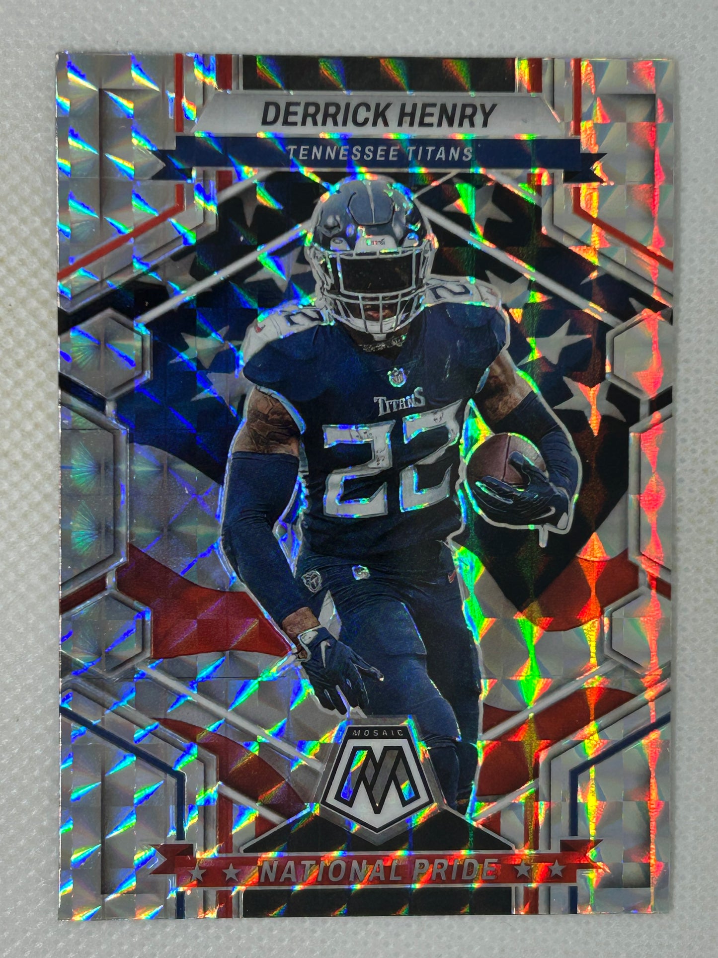 2023 Panini Mosaic National Pride Silver Prizm #262 Derrick Henry Tennessee Titans 🏈