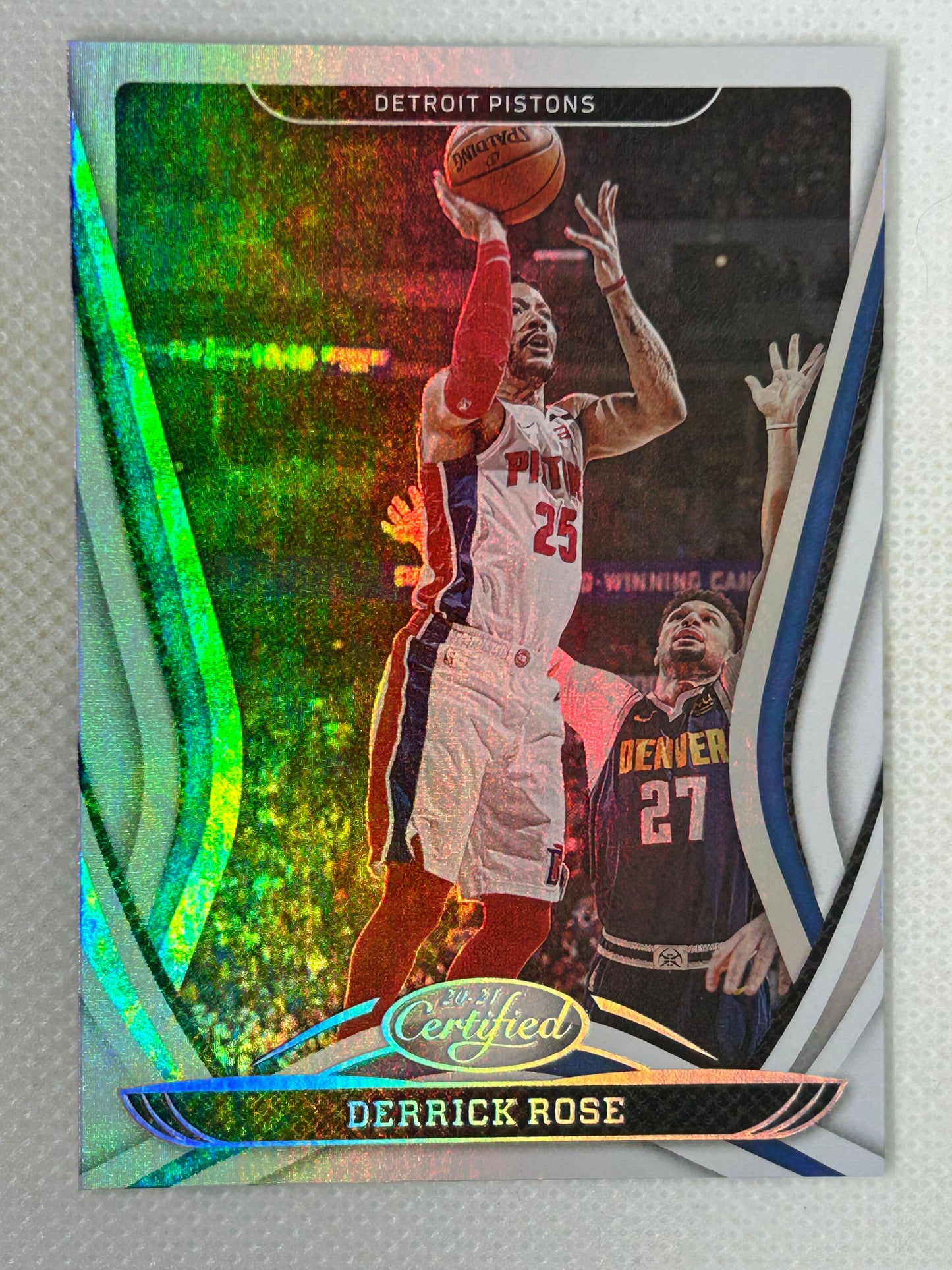 2020-21 Panini Certified #44 Derrick Rose Detroit Pistons