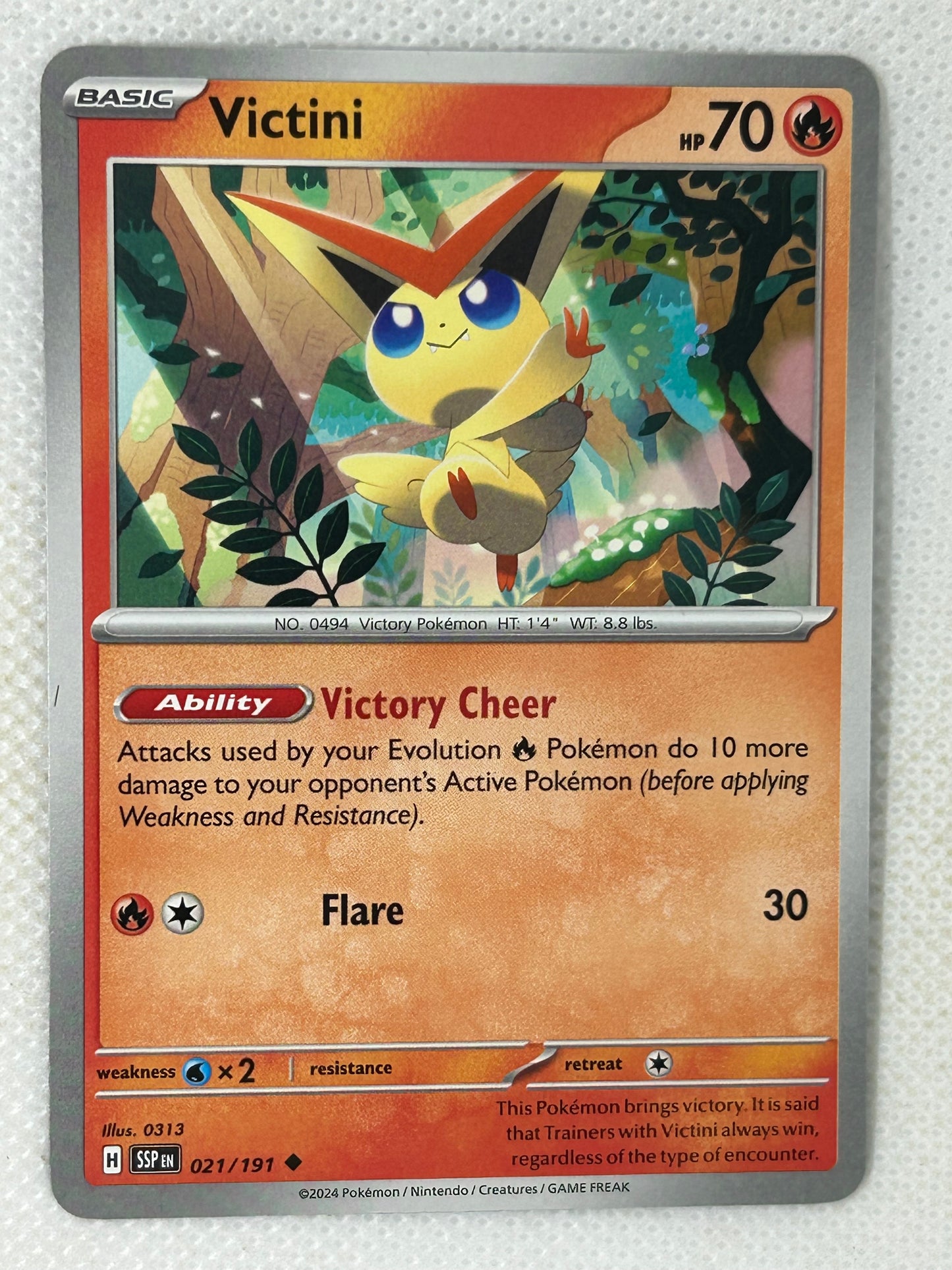 Pokémon Surging Sparks Common Victini 021/191