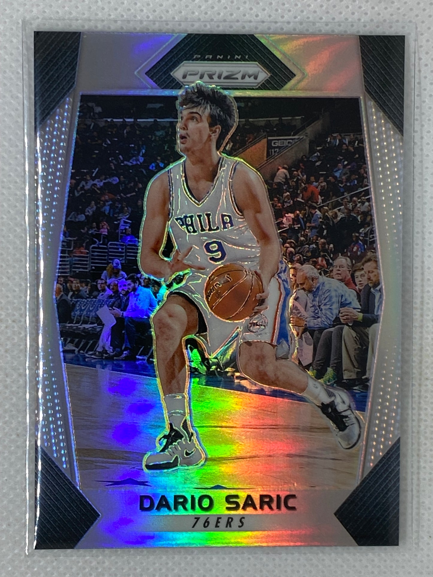 2017-18 Panini Prizm Silver Base Dario Saric #3 Philadelphia 76ers