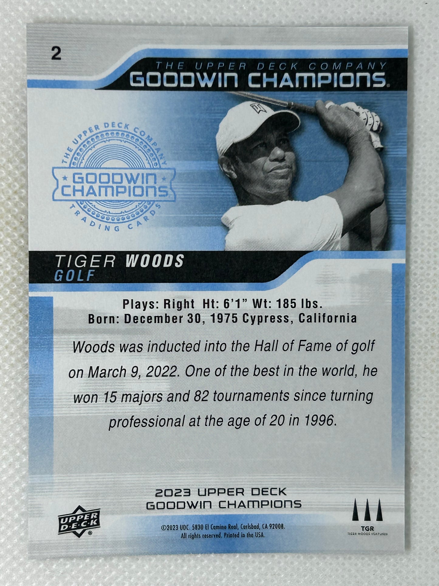 2023 Upper Deck Goodwin Champions - Tiger Woods #2