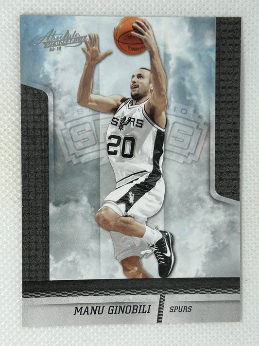 2009-10 Panini Absolute Memorabilia Manu Ginobili #81 San Antonio Spurs