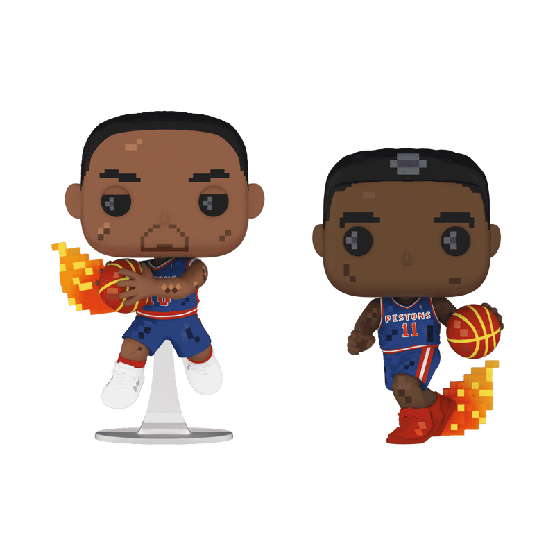 Funko Pop! 8-Bit Dennis Rodman & Isiah Thomas 2-Pack Detroit Pistons