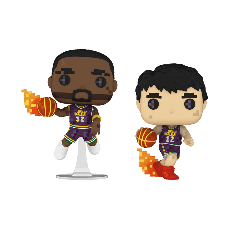 Funko Pop! 8-Bit Karl Malone & John Stockton 2-Pack Utah Jazz