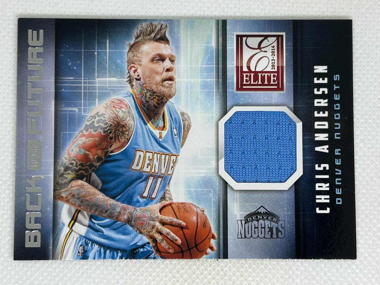 2013-14 Panini Elite Back to the Future Materials Chris Andersen #27 Denver Nuggets