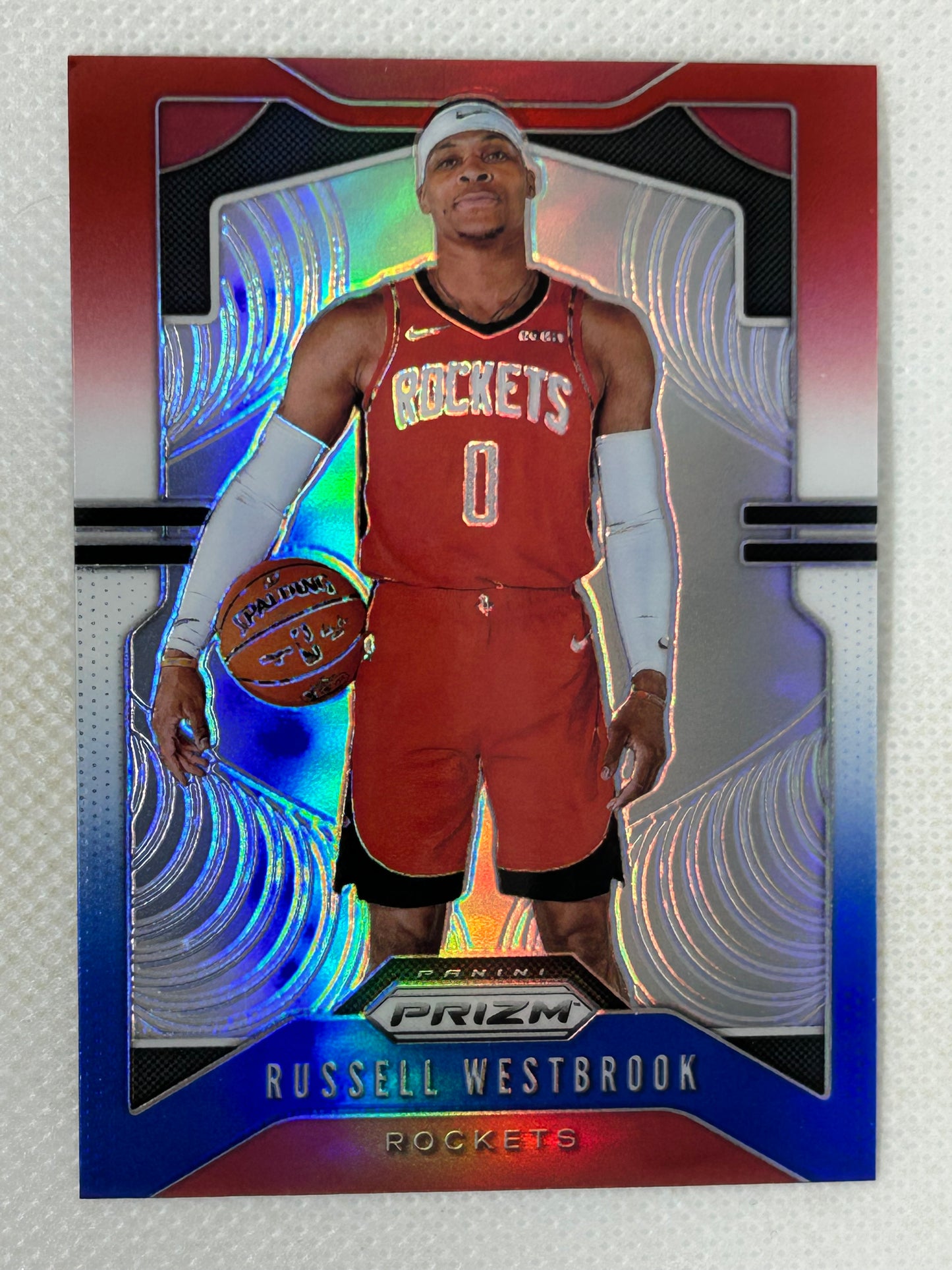 2019-20 Panini Prizm #182 Russell Westbrook Red White & Blue Houston Rockets