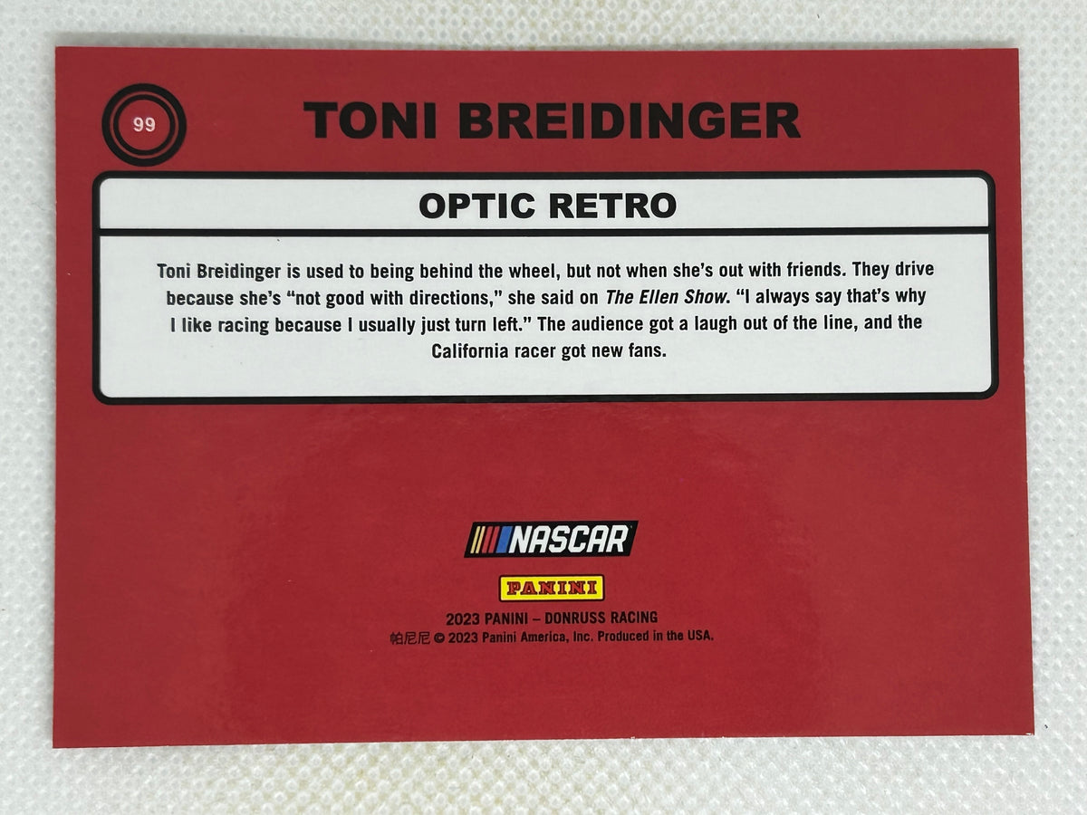 2023 Panini Donruss Racing Optic #99 Toni Breidinger Signed Card