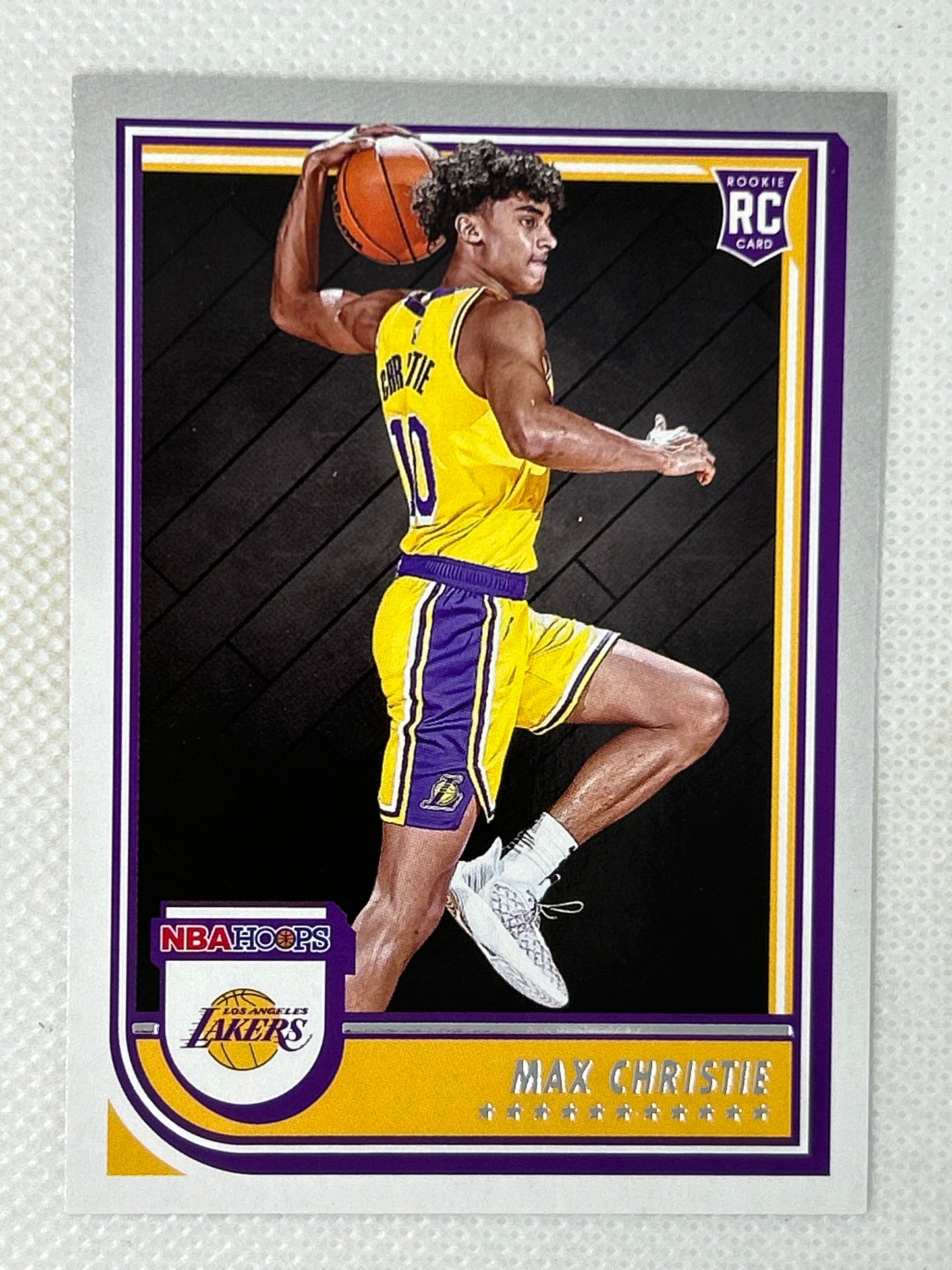 2022-23 Panini Hoops Rookie Card #262 Max Christie Los Angeles Lakers
