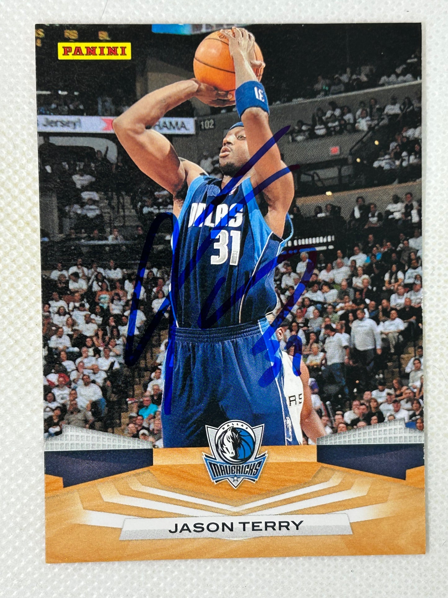 2009-10 Panini #159 Jason Terry Dallas Mavericks Signed Card