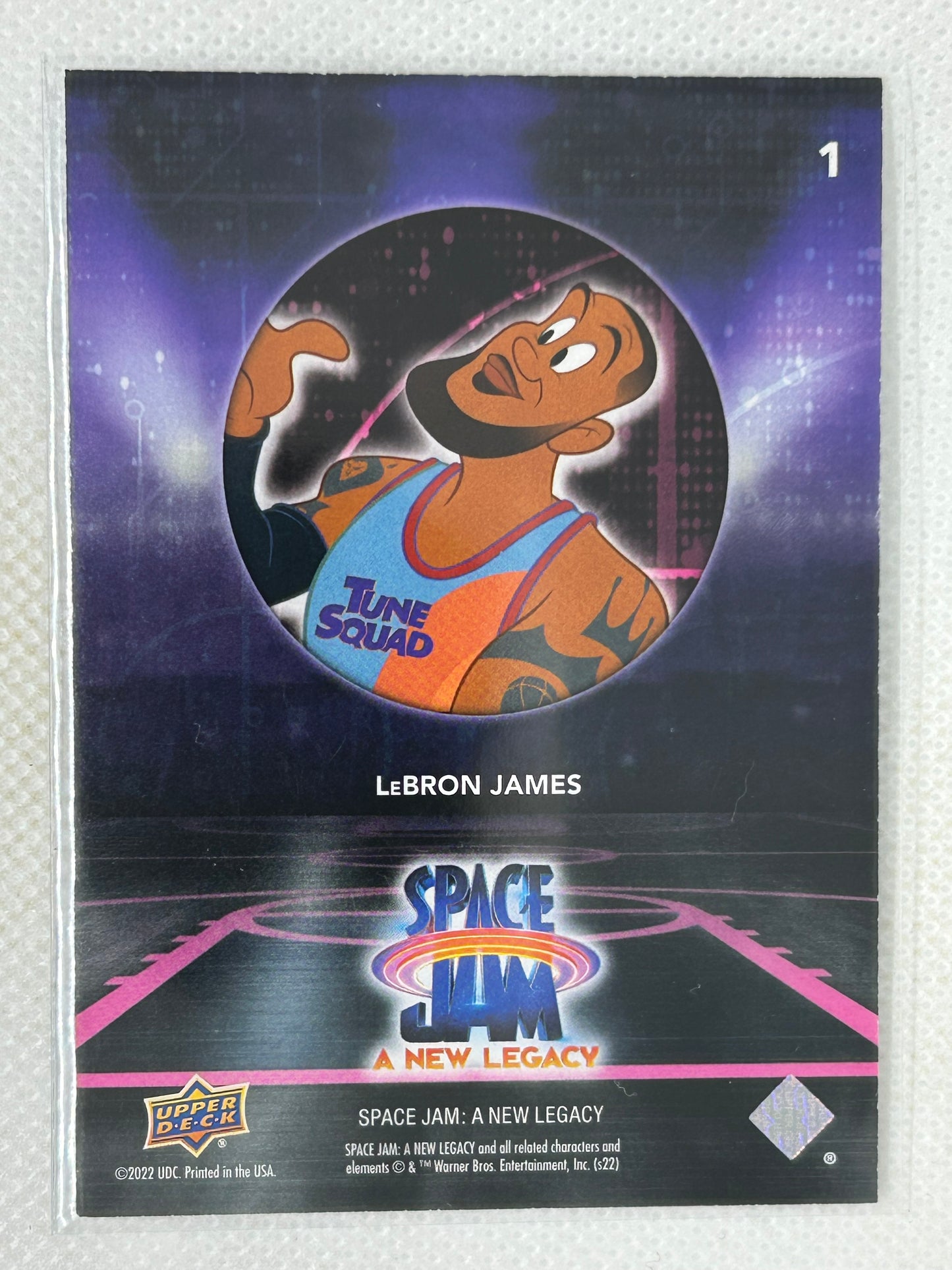 2021 Upper Deck Space Jam: A New Legacy Orange #1 LeBron James