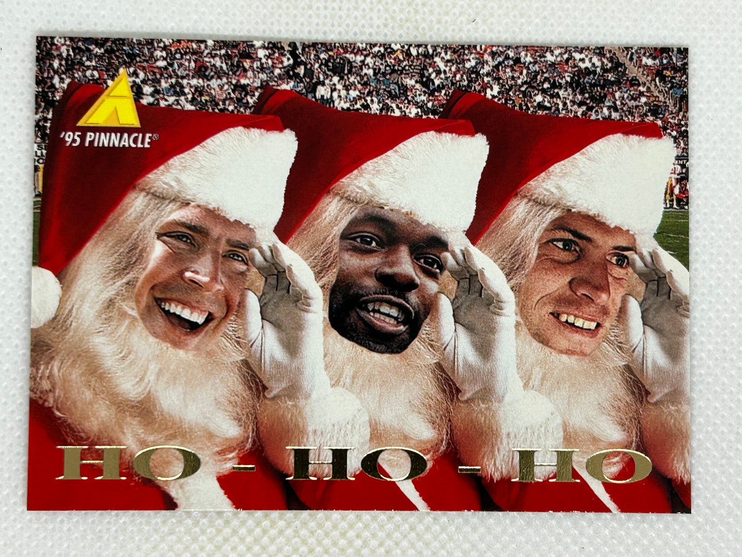 1995 Pinnacle Christmas Santa Claus Ho Ho Ho Hut Hut Hut Emmitt Smith Dan Marino Steve Young