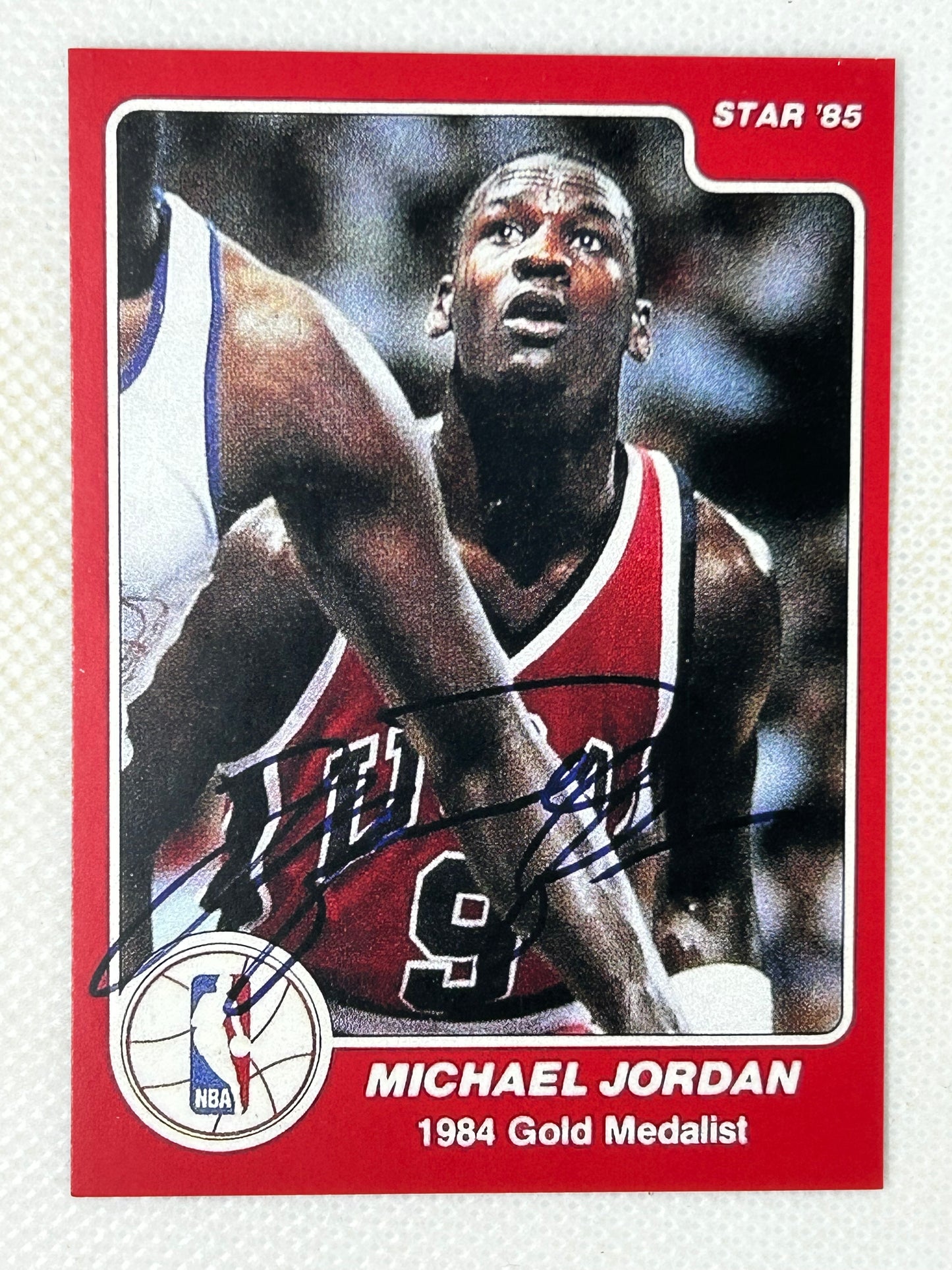 1984 Star #195 Michael Jordan Rookie Card With Autograph Chicago Bulls REPRINT