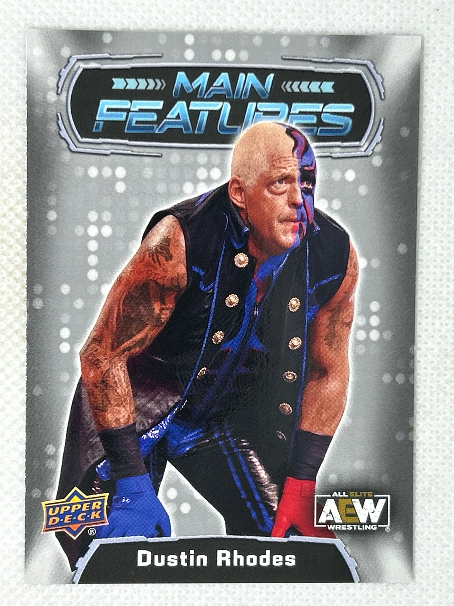 2022 Upper Deck AEW Wrestling Main Features Silver Dustin Rhodes #MF-30