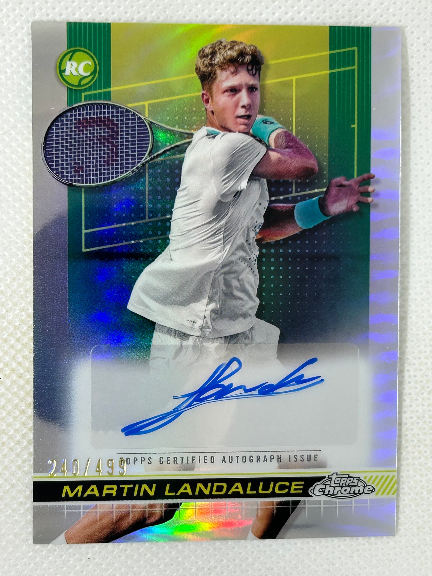 2024 Topps Chrome Tennis Autographs Martin Landaluce Refractor /499 #TCA-MLE