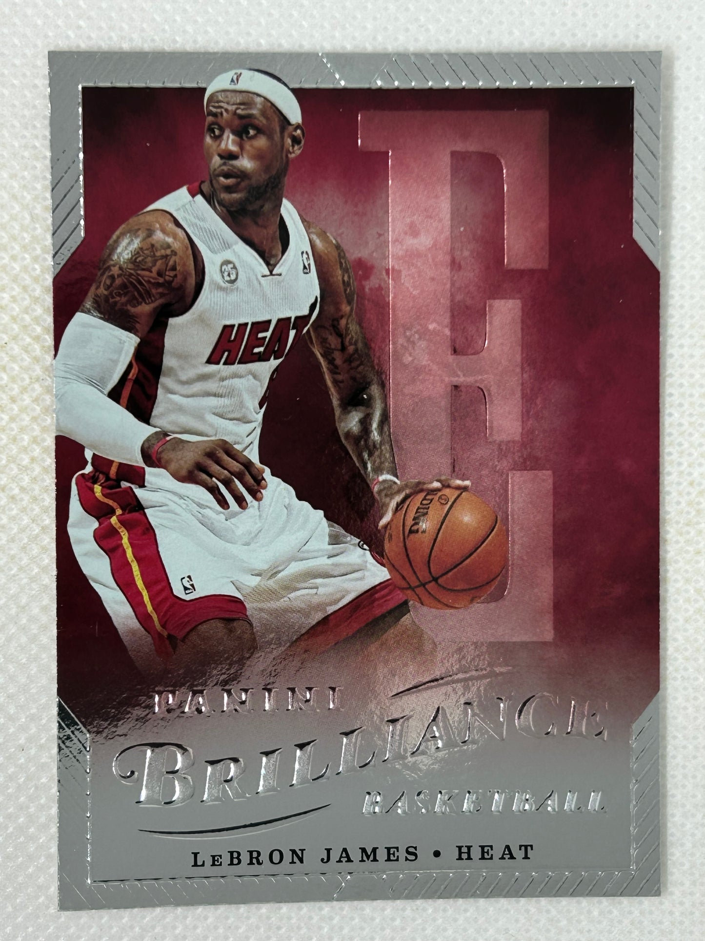 2012-13 Panini Brilliance Spellbound “E” Lebron James #41 Miami Heat