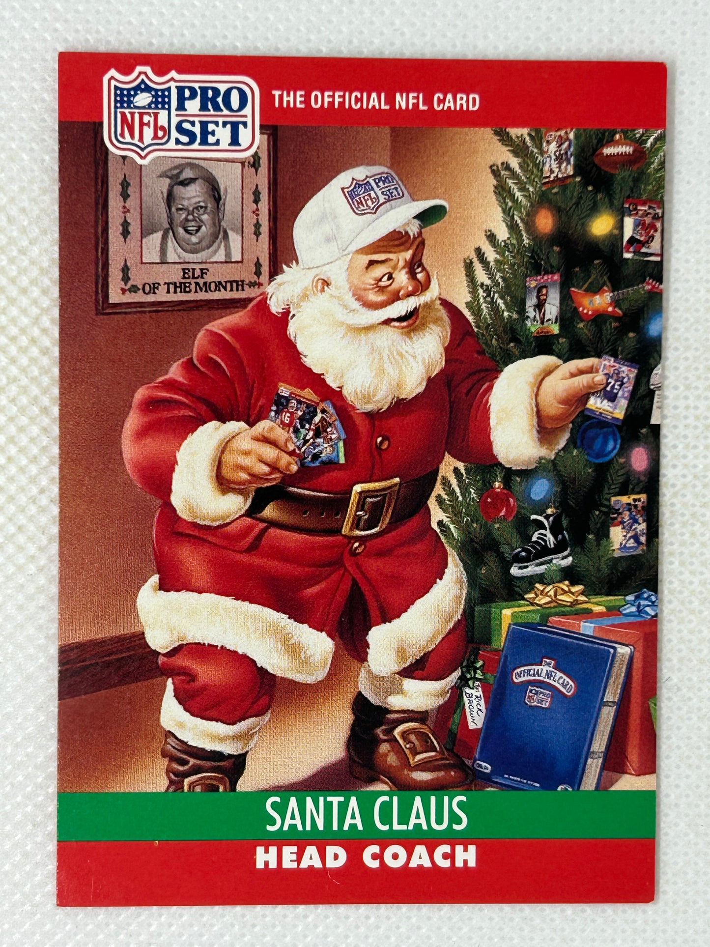 1990 NFL Pro Set Santa Claus #1990 SP (#3)