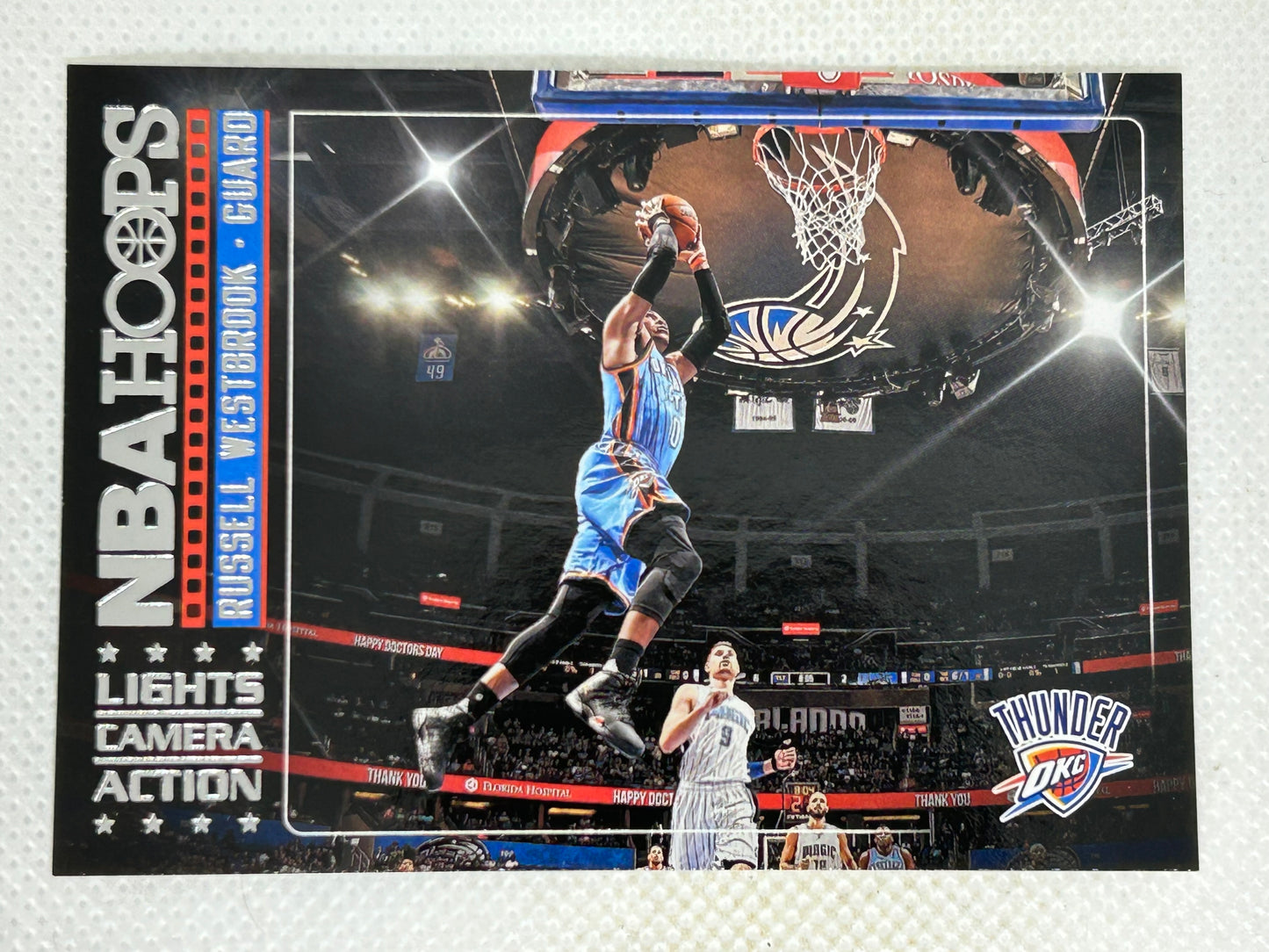 2017-18 Hoops Lights Camera Action #37 Russell Westbrook Oklahoma City Thunder