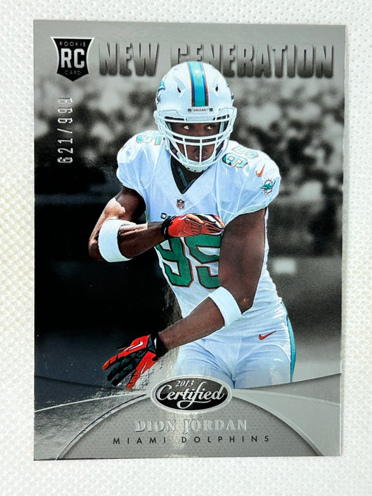 2013 Certified New Generation Rookie /999 Dion Jordan #227 Miami Dolphins