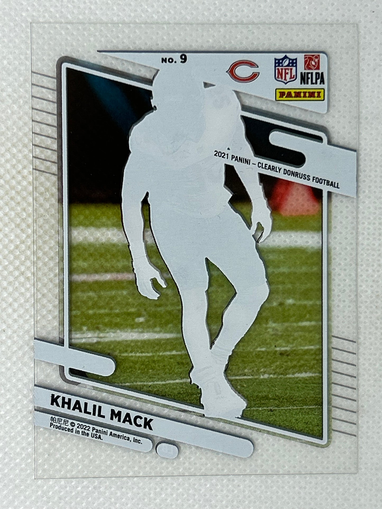 2021 Panini Clearly Donruss #9 Khalil Mack Chicago Bears