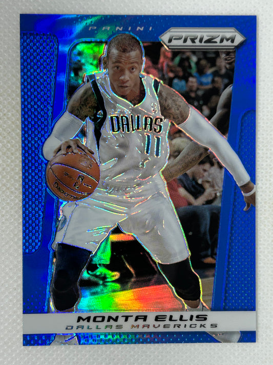 2013-14 Panini Prizm Monta Ellis Blue Prizm Color Match #11 Dallas Mavericks