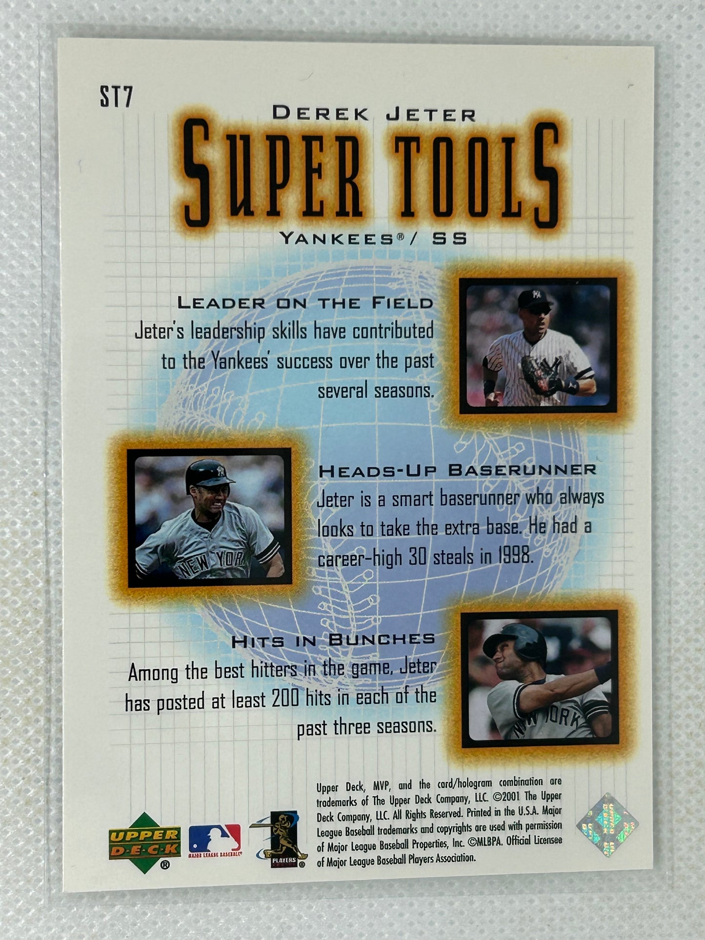 2001 Upperdeck Super Tools Derek Jeter #S17 New York Yankees