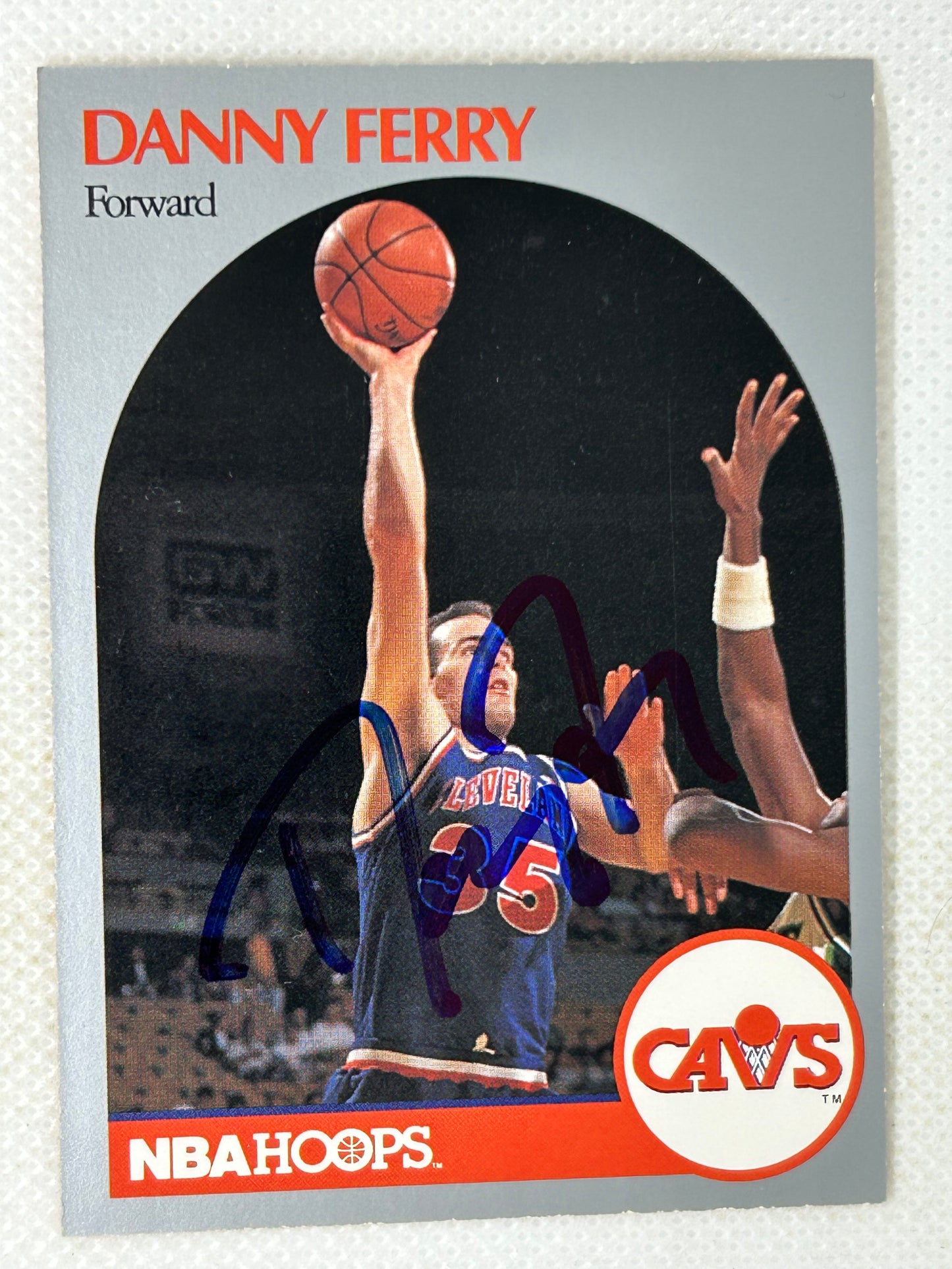 1990 Hoops Team Night #406 Danny Ferry Cleveland Cavaliers Signed Card