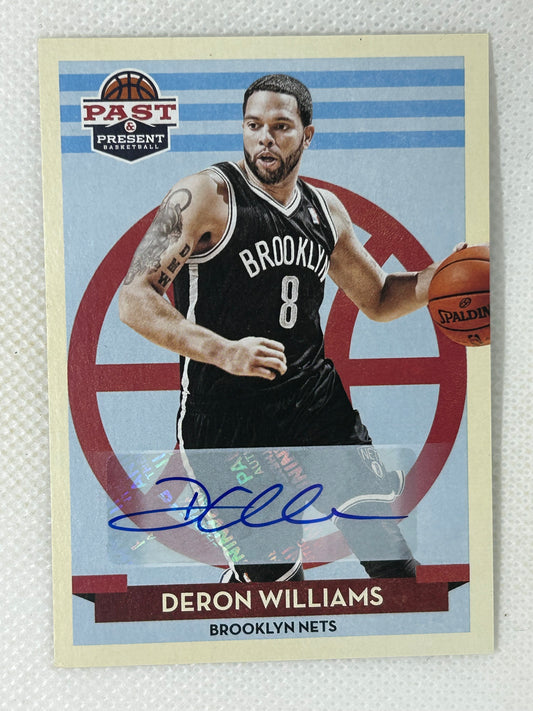 2012-13 Panini Past & Present Signatures Deron Williams #135 Autograph Brooklyn Nets
