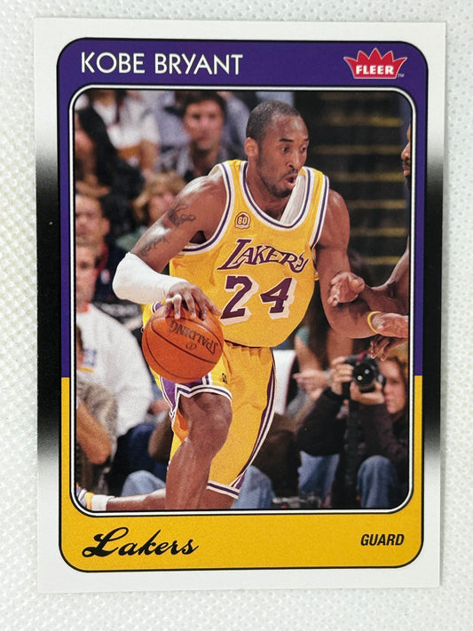 2008-09 Fleer Kobe Bryant Retro 1988-89 #50 Rare Insert Los Angeles Lakers