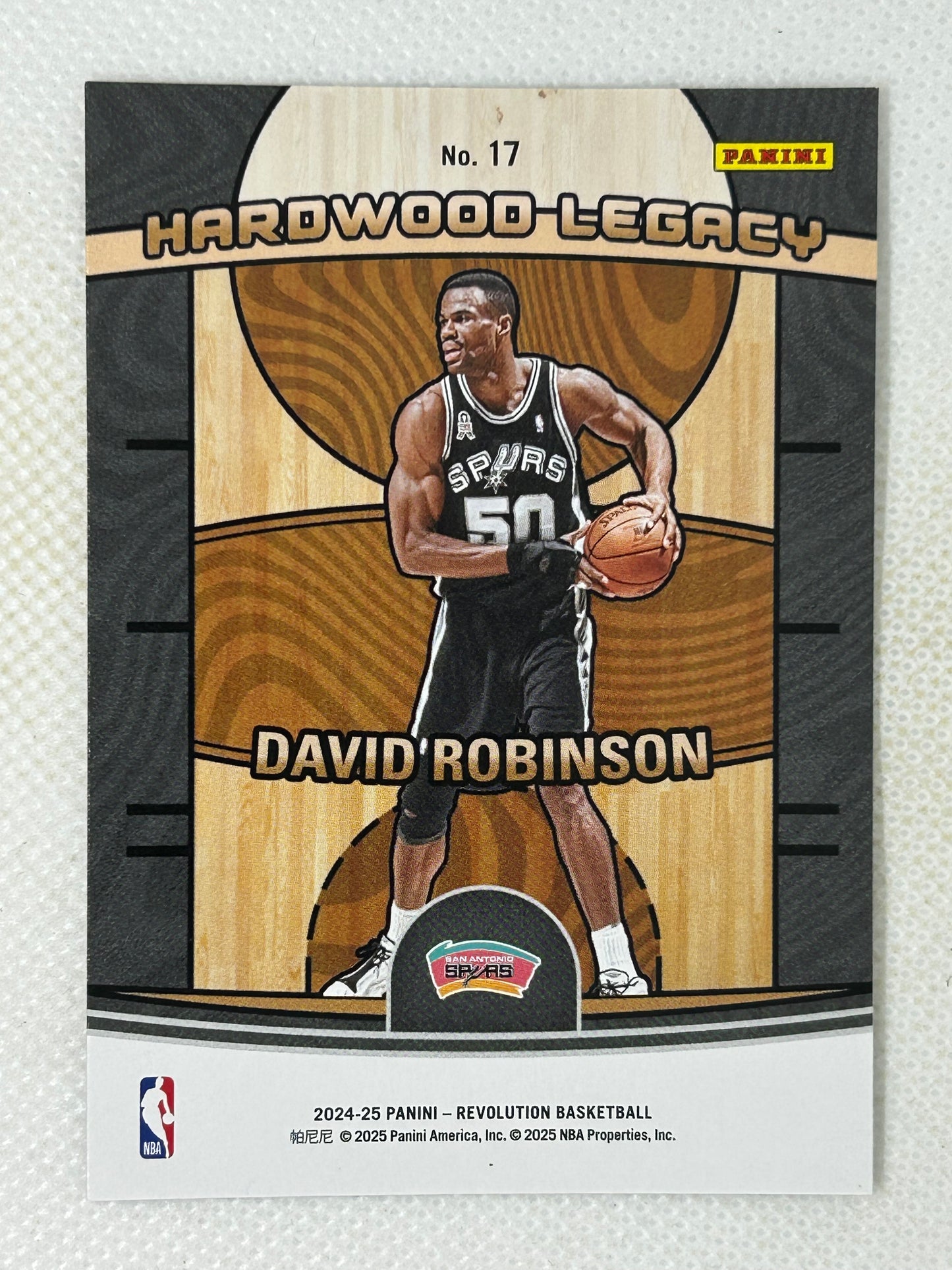 2024-25 Panini Revolution Hardwood Legacy David Robinson #17 San Antonio Spurs