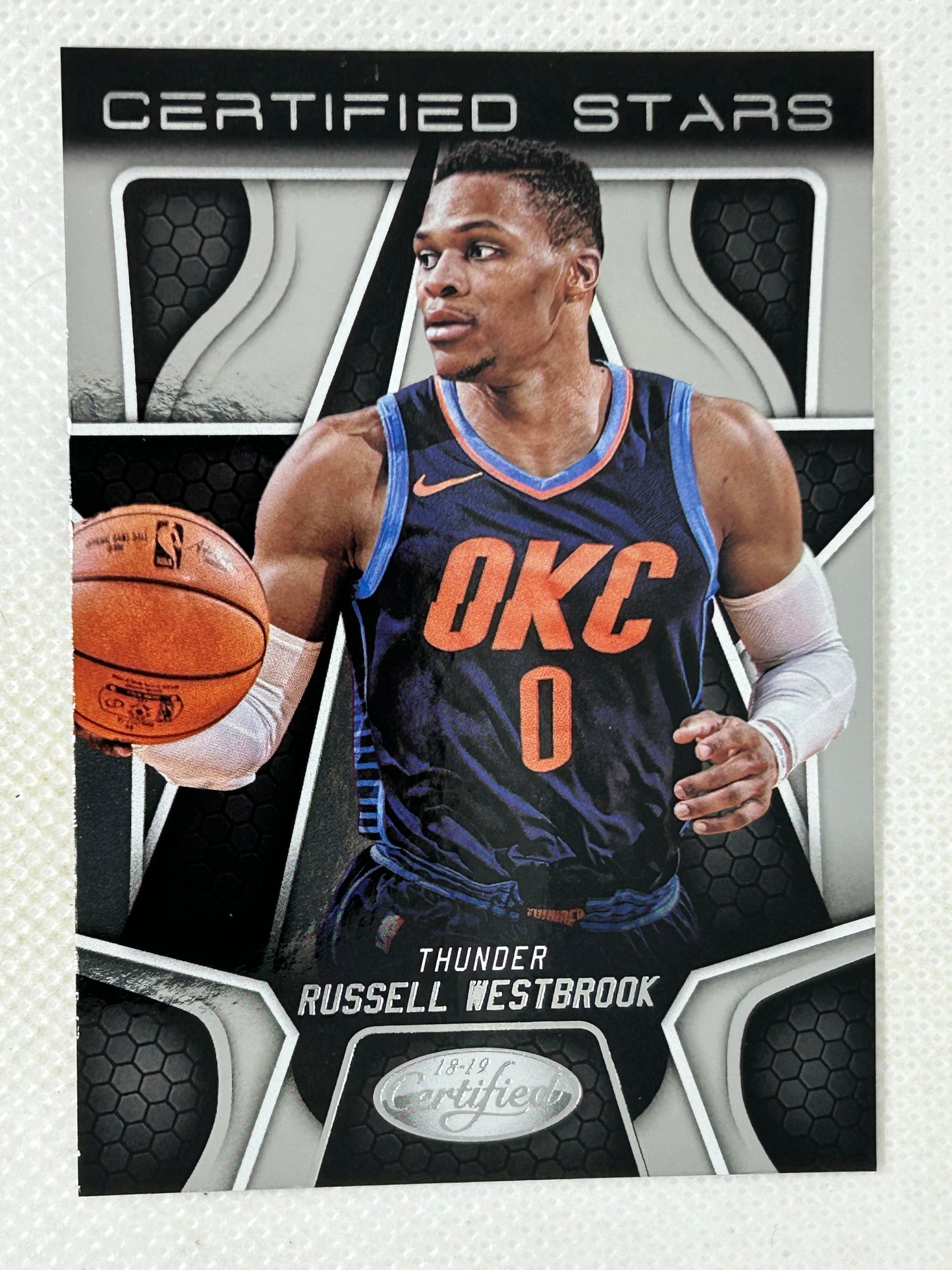 2018-19 Panini Certified Certified Stars #13 Russell Westbrook Oklahoma City Thunder