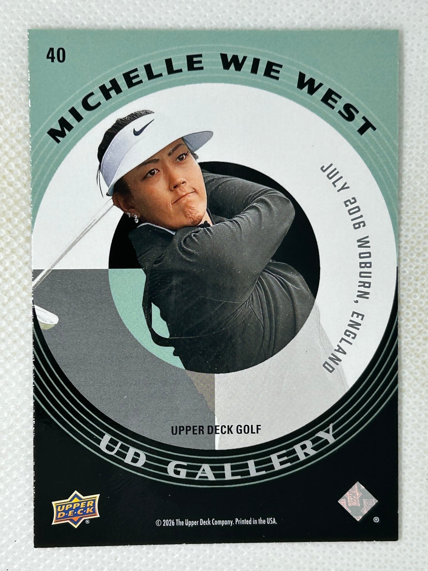 2026 Upper Deck Golf UD Gallery #40 Michelle Wie West