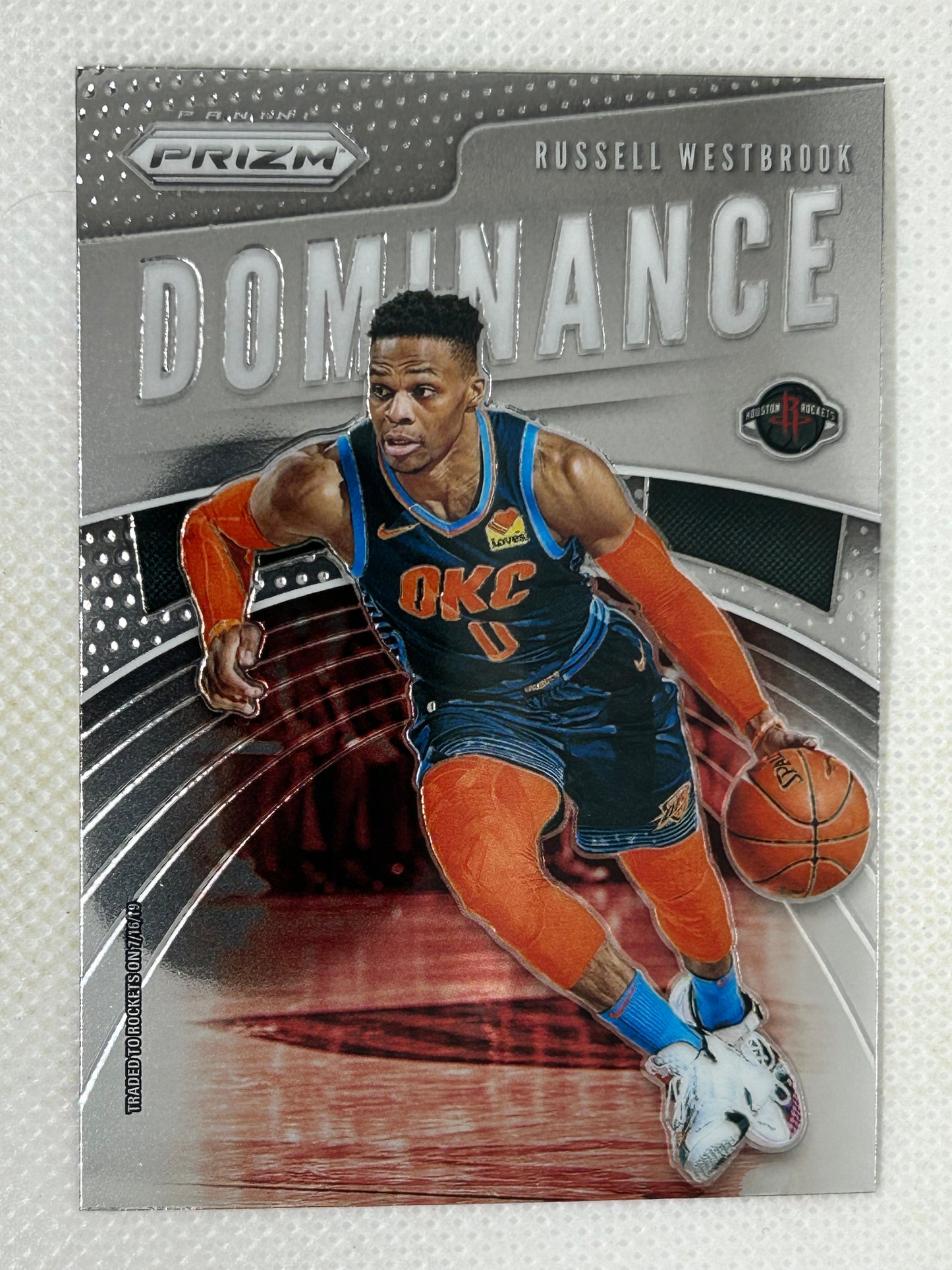 2019-20 Panini Prizm Dominance #23 Russell Westbrook Houston Rockets