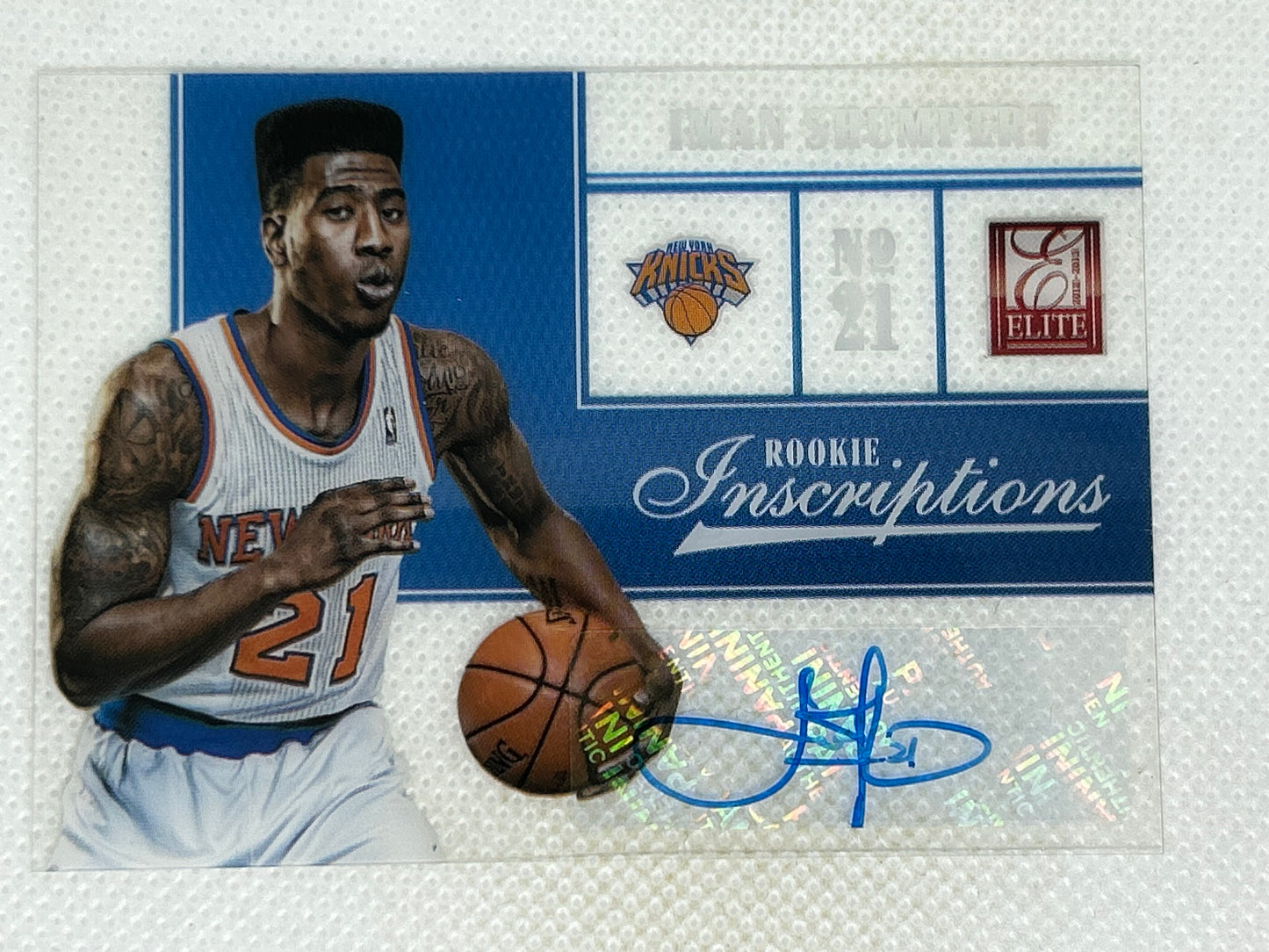 2012-13 Panini Elite Rookie Inscriptions Iman Shumpert #4 Autograph New York Knicks