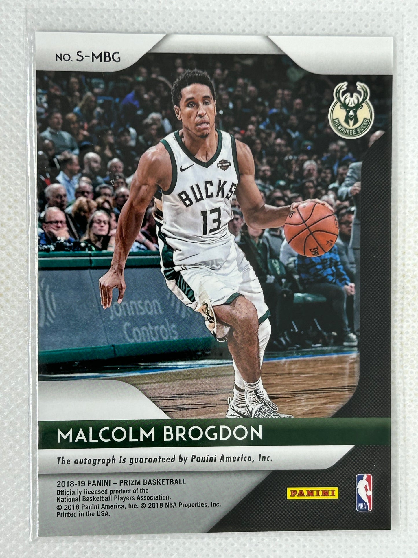 2018-19 Panini Prizm Rookie Signatures Malcolm Brogdon Rookie #S-MGB