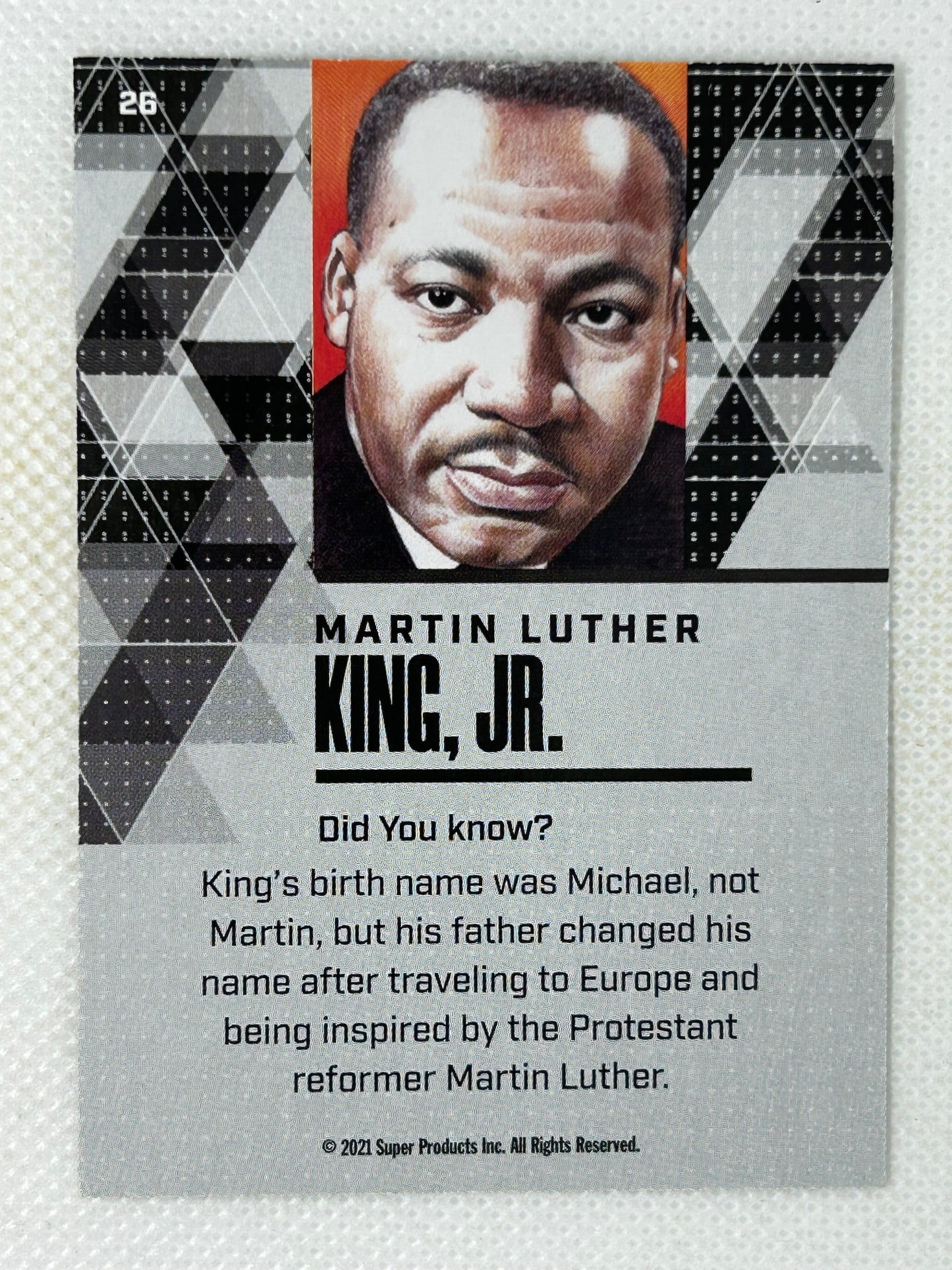 2021 Super Products Silver Mirror Martin Luther King #26