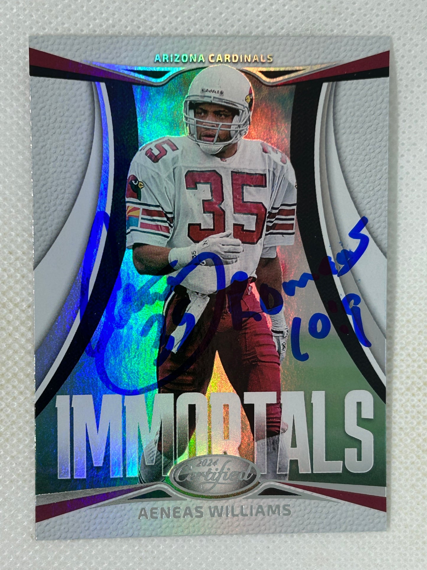 2024 Panini Certified Immortals Aeneas Williams #2 Arizona Cardinals HOF Signed Card