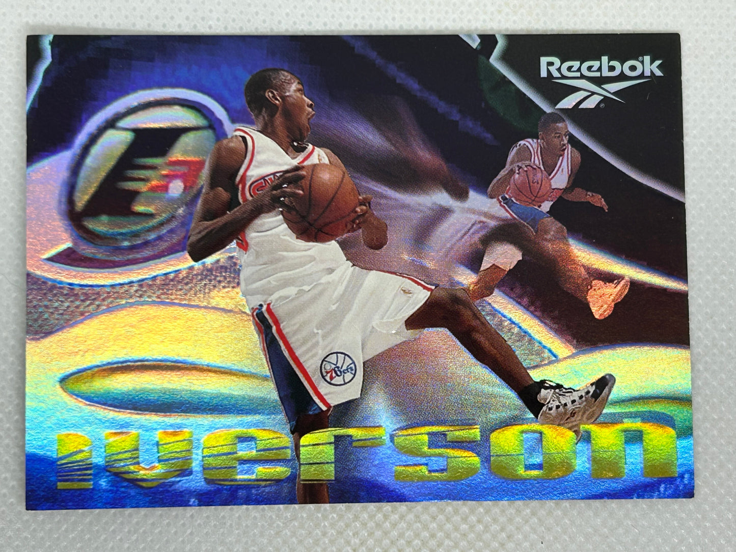 1997-98 Skybox Reebok Allen Iverson The Answer Shoe Promo 76ers SSP