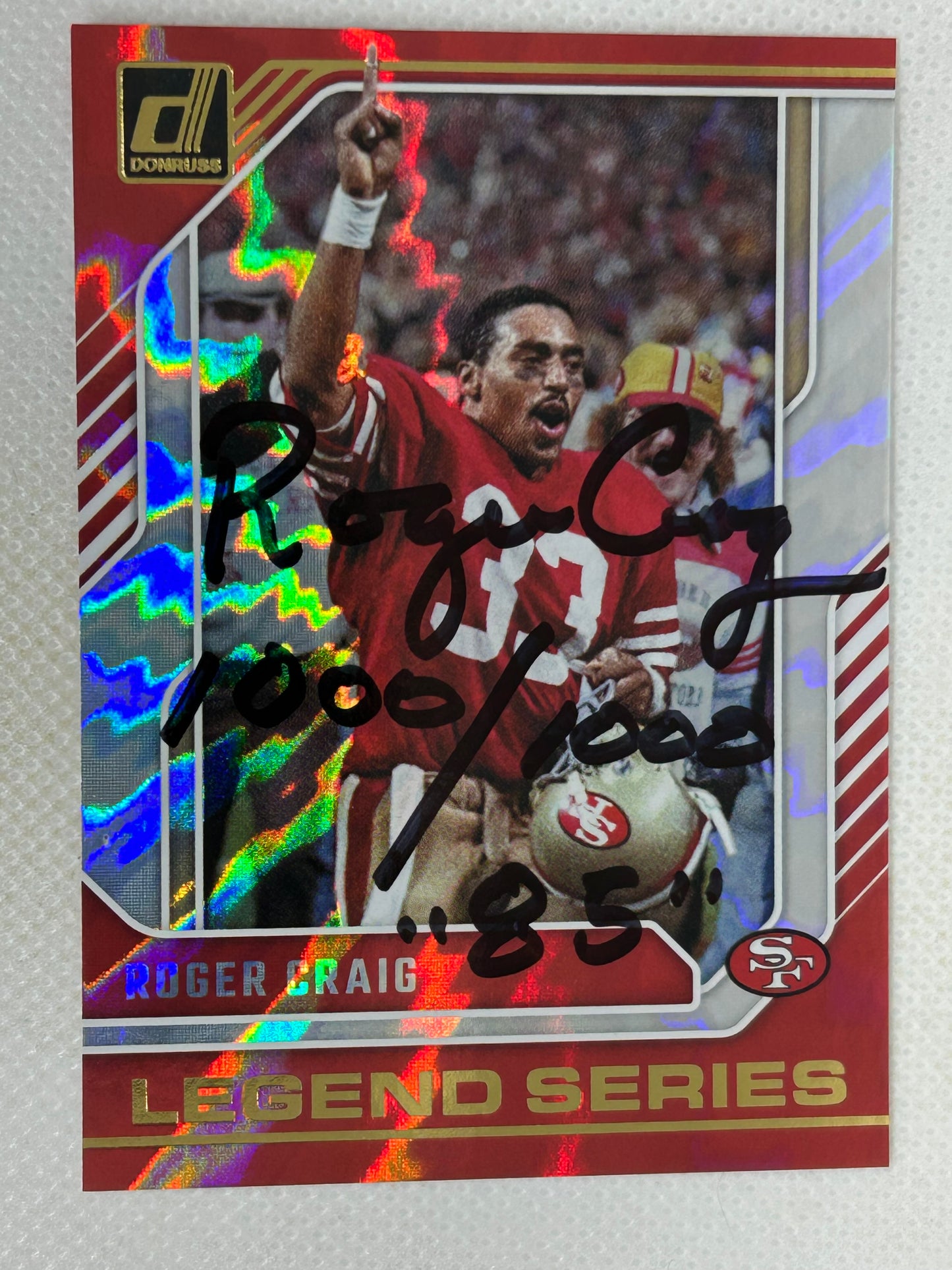 2024 Panini Donruss - Legend Series Roger Craig #10 San Francisco 49ers Signed Card