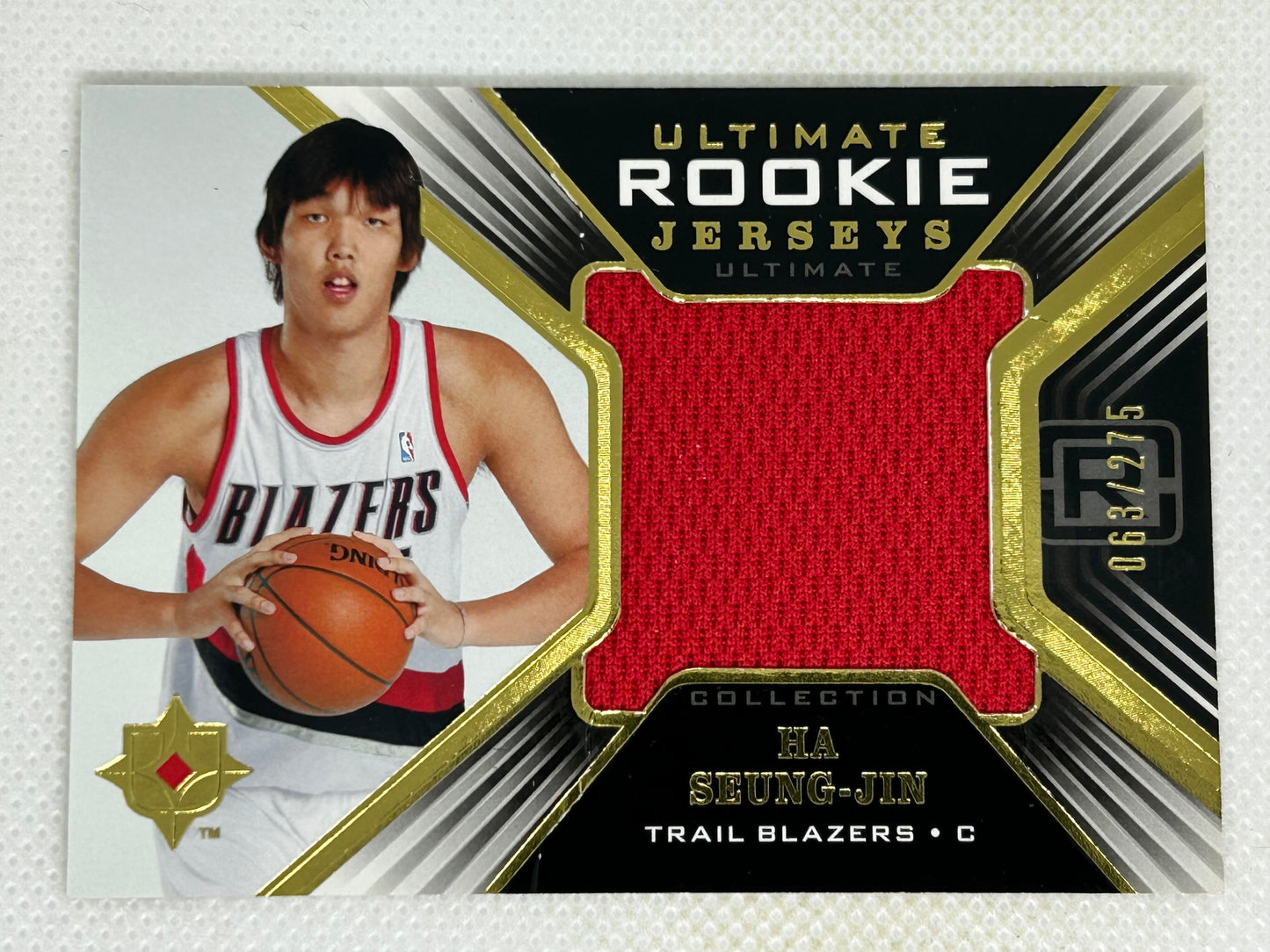 2004-05 Upper Deck Ultimate Collection Rookie Jerseys /275 Ha Seung-Jin #URJ-HS Portland Trailblazers